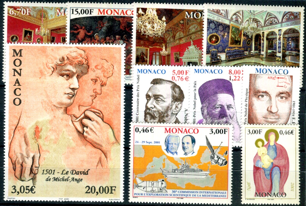 Monaco 1977 Europe Stamps Set 1273-1274 MNH Unmounted Mint France