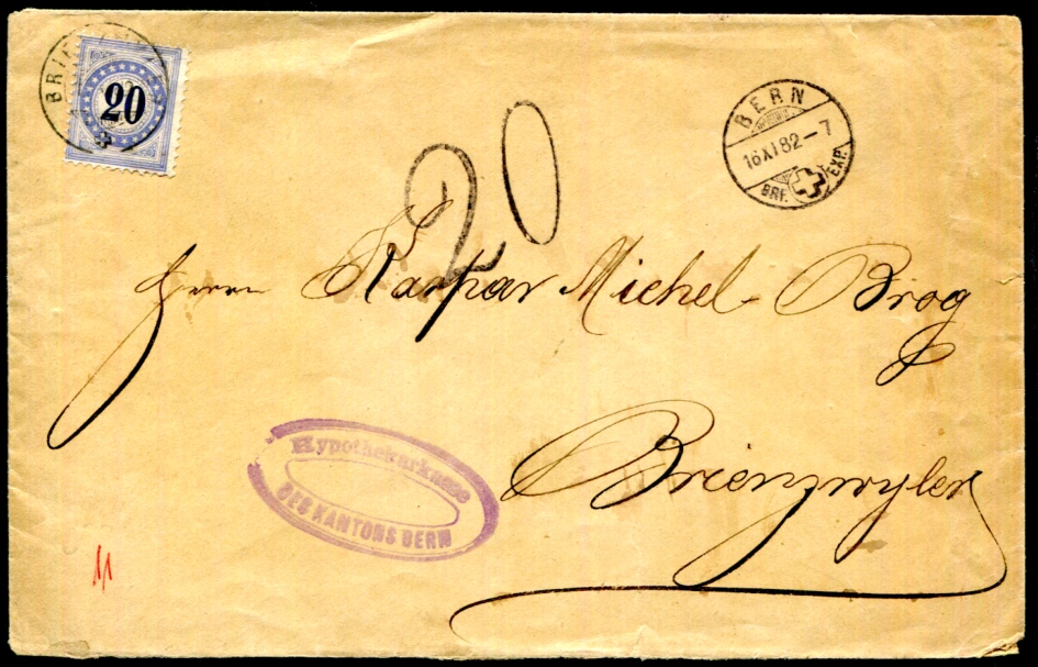 SCHWEIZ PORTO 1882 11 auf schönem BRIEF (D7251 | eBay